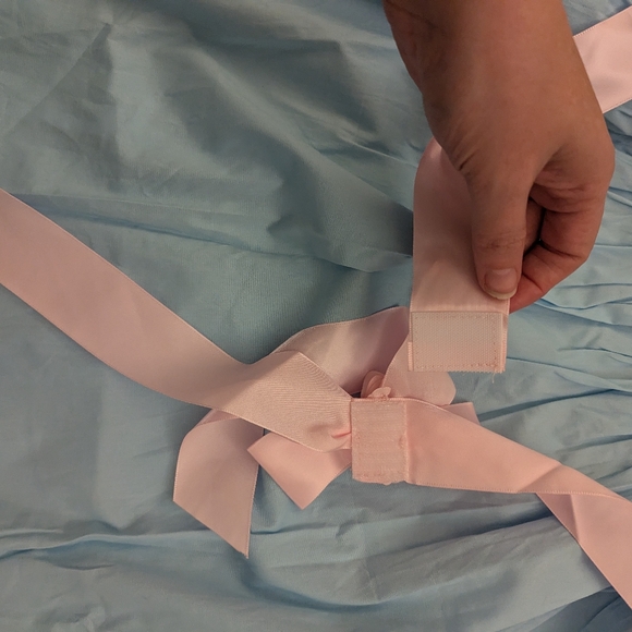 Dollskill Halloween Costume Shining Horror Twin Girls Dress with Pink Bow - Picture 3 of 6